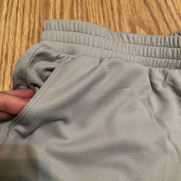 Athletic Works youth girls size xl plus (14-16) Core shorts Grey elastic wasit - Picture 2 of 7